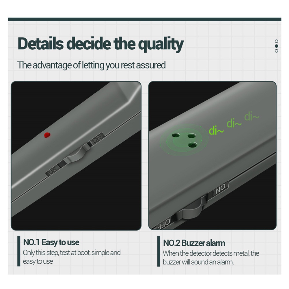 Vận chuyển nhanh Máy dò kim loại DM3004A Bộ kiểm tra an ninh máy quét độ nhạy cao cầm tay