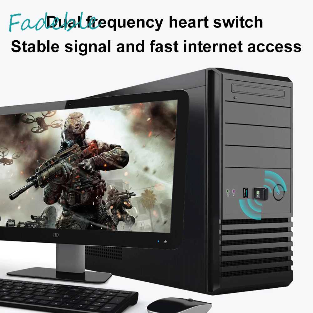 Thẻ Mạng Không Dây 600M 2.4G / 5.8G Tần Số Kép Cho PC / Laptop