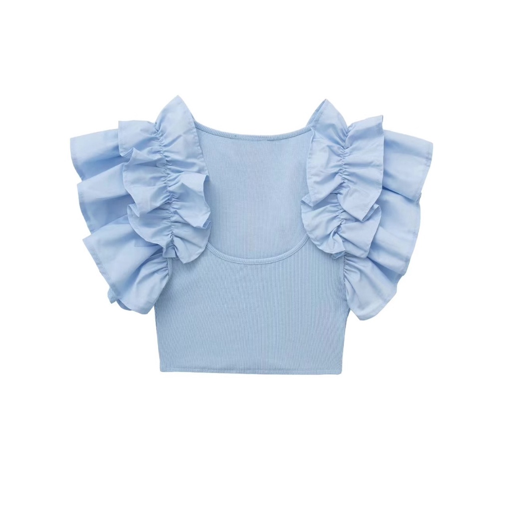 Uibey Áo Vest Lưng Cao Xếp Chồng Lên Nhau UIBEY 096