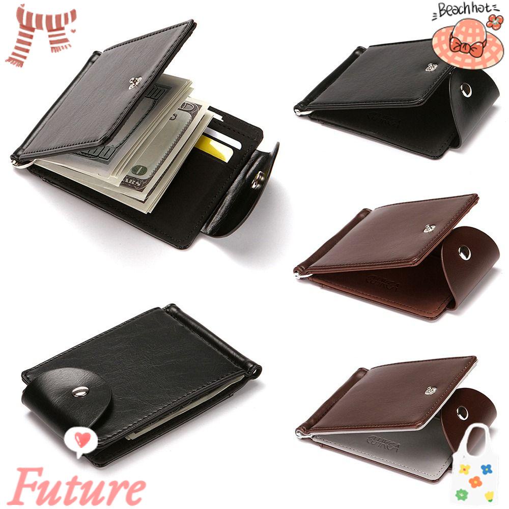 Ví Da PU Gập Đôi Phong Cách Vintage Thời Trang Cho Nam