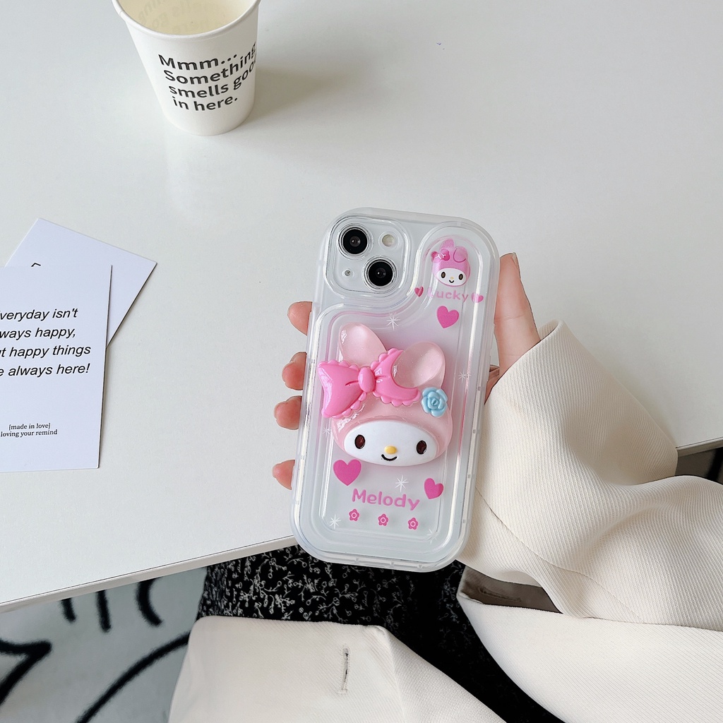 Ốp Điện Thoại Tpu Silicon Mềm Trong Suốt In Hình Sanrio Dễ Thương Cho iPhone 14 Plus 13 12 11 Pro Max