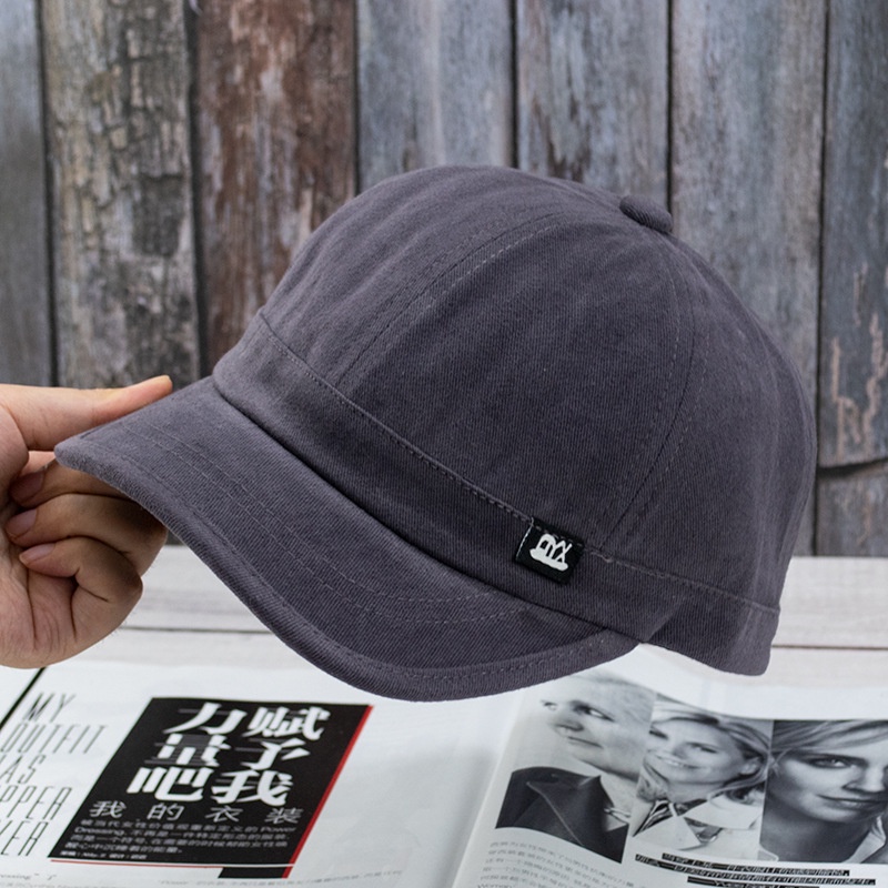 Mũ lưỡi trai B vành ngắn mềm mại phong cách hip hop thời trang cá tính