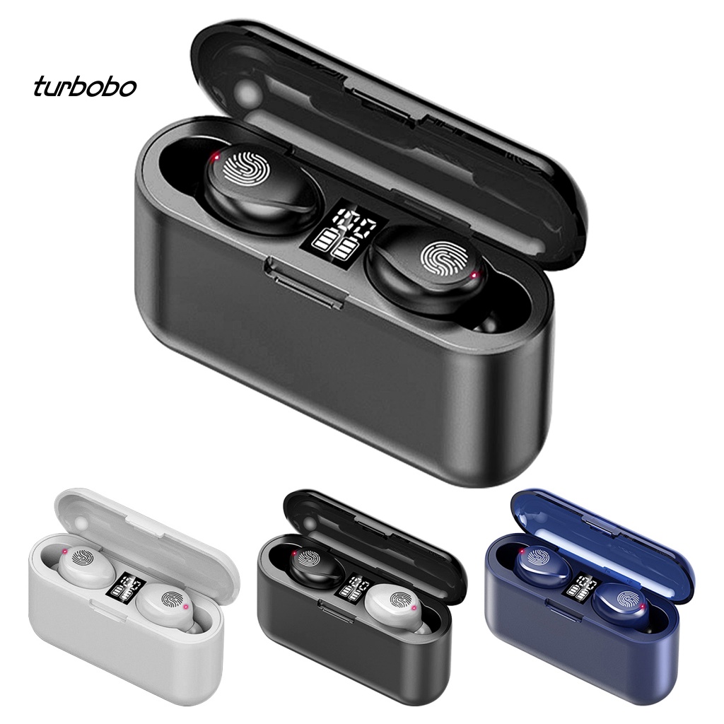 Cặp Tai Nghe Nhét Tai Không Dây Chống Ồn turbobo F9 Phong Cách Thể Thao Thông Dụng Điện Thoại