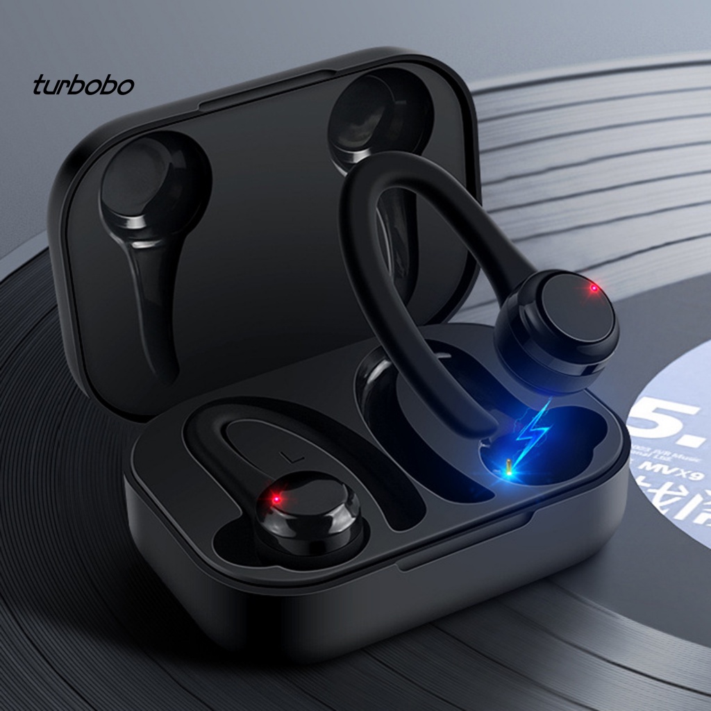 Tai Nghe Không Dây Bluetooth 5.0 D030 Móc Vành Tai Tích Hợp Hộp Sạc