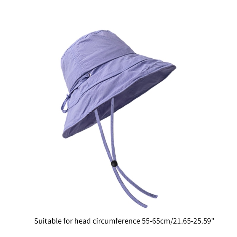 Nón Bucket Vành Rộng Chống Tia UV Có Thể Điều Chỉnh Kích Thước Dành Cho Thanh Thiếu Niên