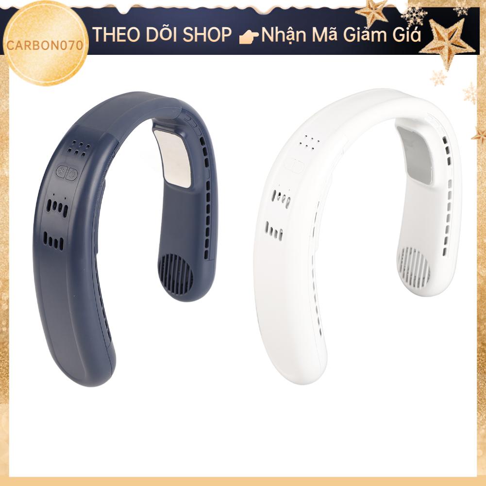 Carbon070 Quạt Treo Cổ Di Động Bán Dẫn Làm Mát Kép 3 Tốc Độ Gió Có Thể Điều Chỉnh Mini Sạc USB