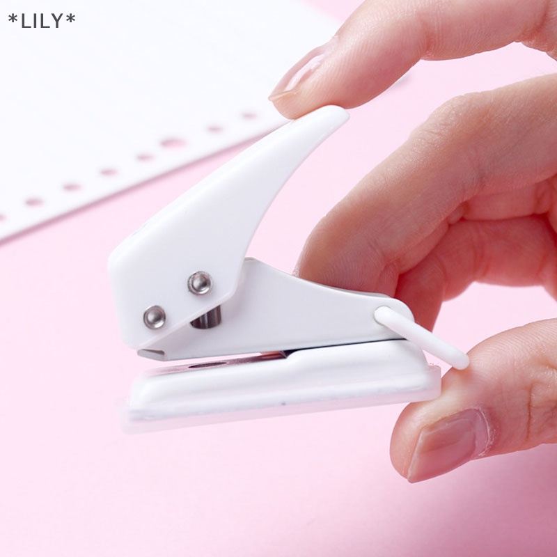 Lily dễ thương mini lỗ duy nhất hình dạng cú đấm cho kế hoạch đĩa vòng tự làm giấy cutter puncher uuu