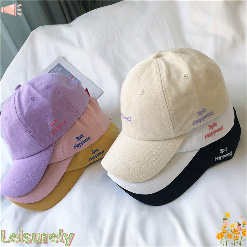 Mũ Lưỡi Trai Chất Liệu Cotton Thêu Chữ Thời Trang Dành Cho Nữ