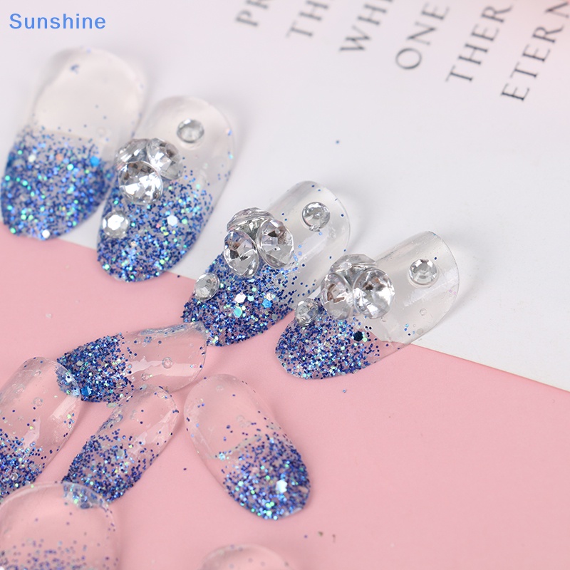 Bộ Móng Tay Giả Đính Đá 3D Tự Làm Toàn Diện Cho Cô Dâu