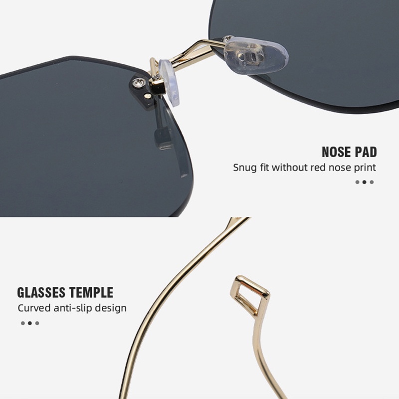 Kính mát gọng hình ngôi sao phong cách retro Hàn Quốc RYVN