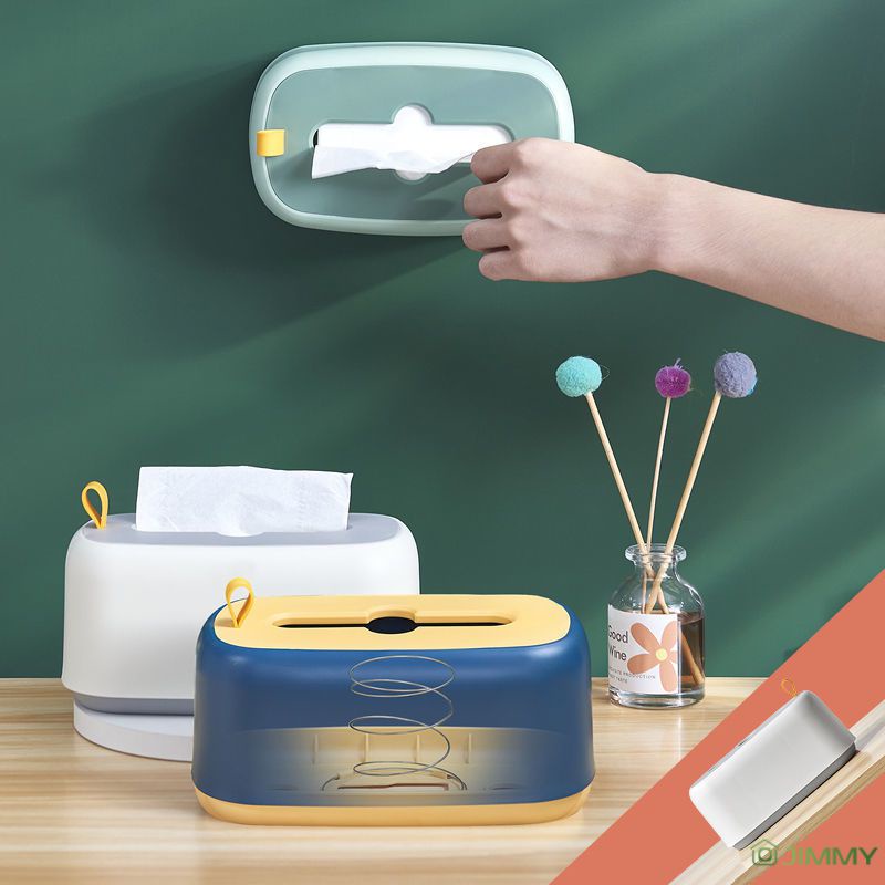 Hộp Đựng Khăn Giấy Ướt Gắn Tường Chống Bụi Bẩn Tiện Dụng