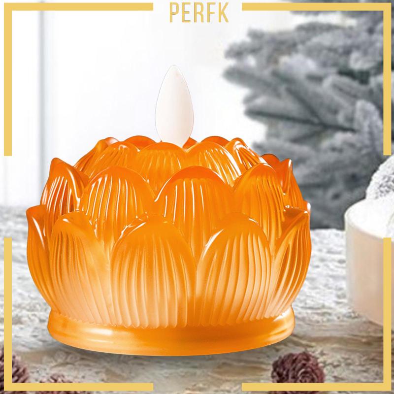 [Perfk] Đèn LED Hình Hoa Sen Phong Cách Phật Giáo