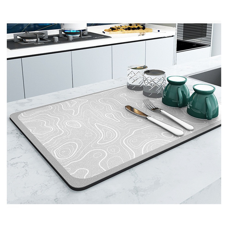 Thảm Cao Su Ráo Nước Siêu Thấm Hút Lót Chén Dĩa Nhà Bếp