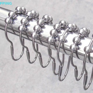 Bộ 12 móc treo rèm 5 bóng lăn bằng niken