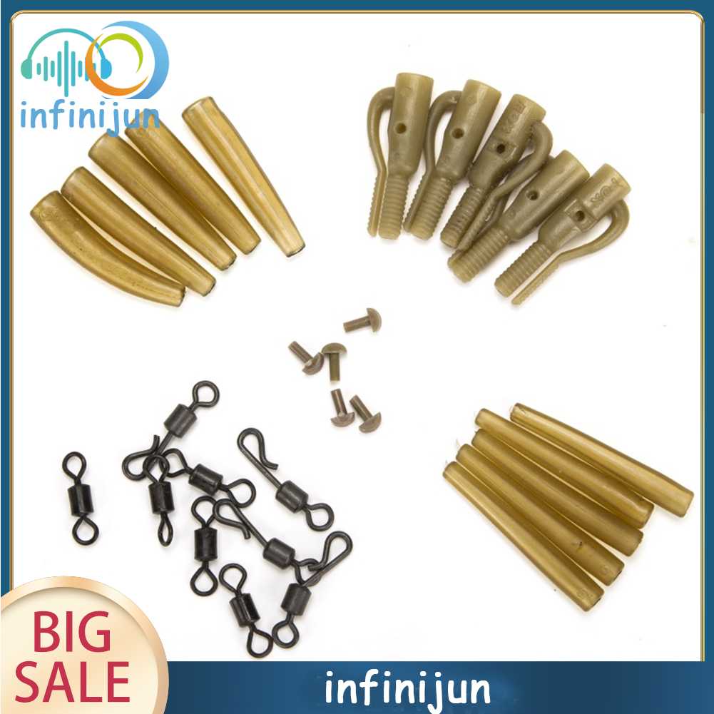 Set 30 Ống Cao Su Mềm Có Khớp Khuyên Cho Câu Cá