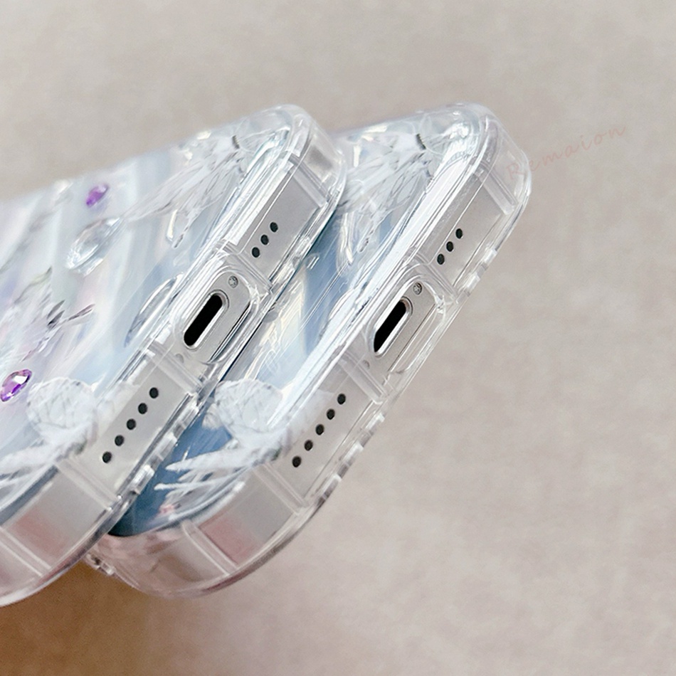 Ốp Điện Thoại Dẻo Màu Laser Hình Bươm Bướm Cho iPhone 11 12 13 14 Pro MAX 6 6S 7 8 Plus X XR XS MAX SE 2020 11Pro 12Pro