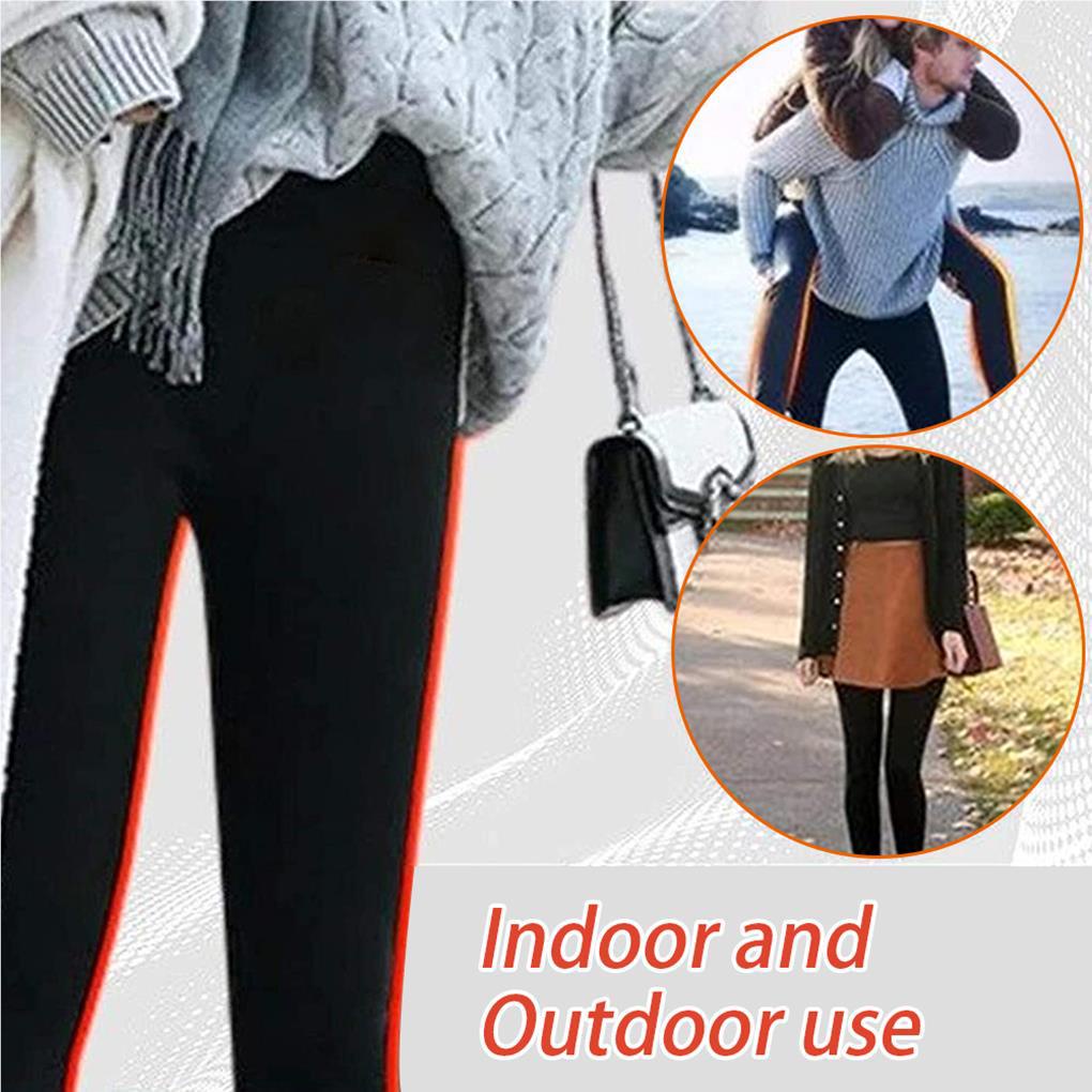 Quần Legging Thể Thao Bằng Len Polyester Không Đường May Đa Năng Thời Trang Thu Đông