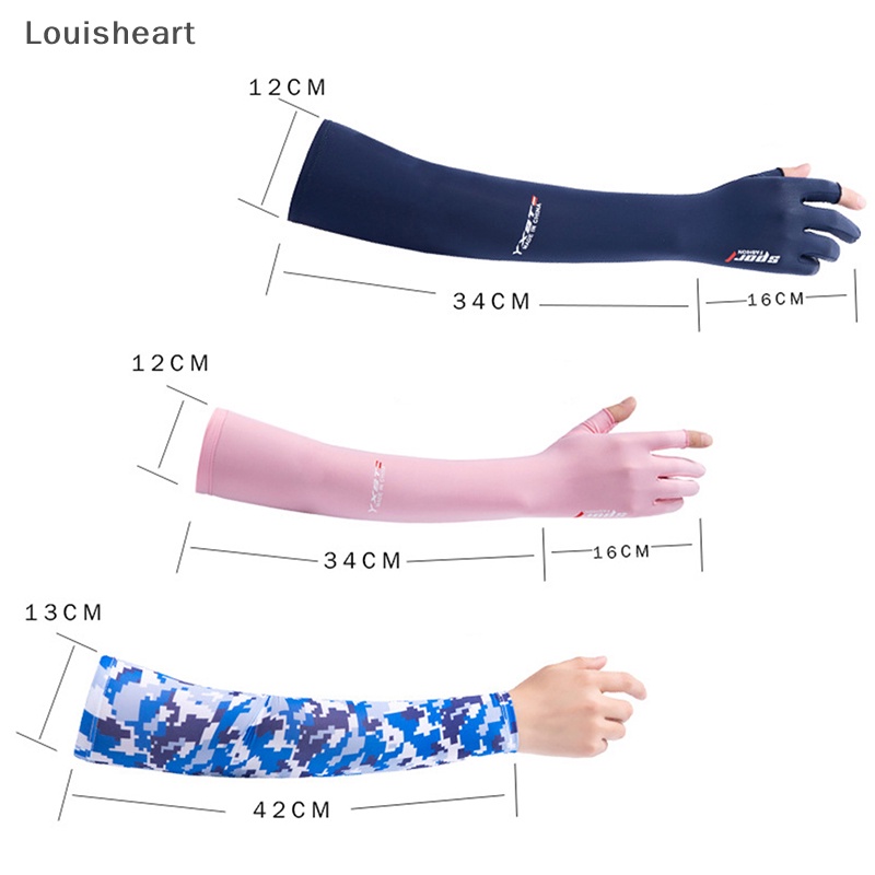 1 Cặp Găng Tay Louisheart Chống Nắng / Tia UV Khi Chạy Bộ Thể Thao Dành Cho Nam Và Nữ TFG