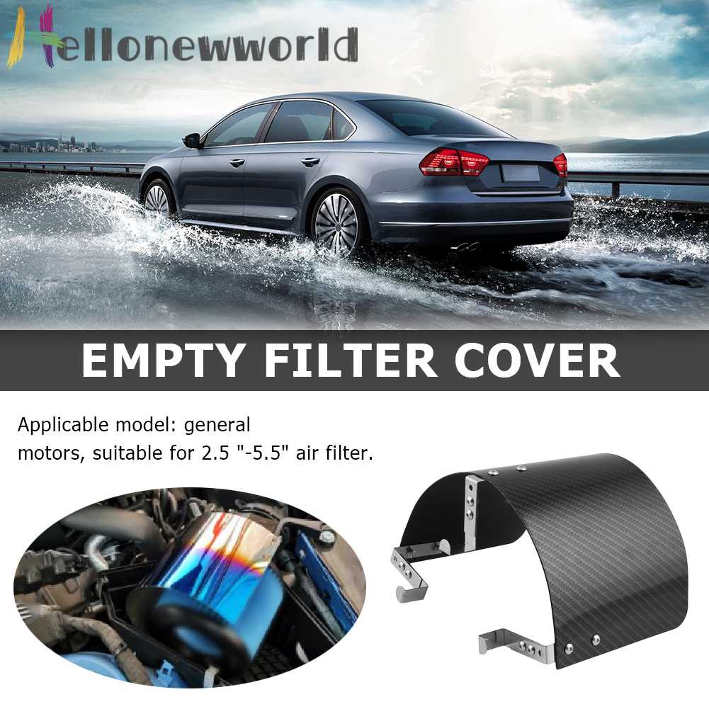 Ốp Bọc Bộ Lọc Khí Hình Nón Bằng Sợi Carbon Cho Cổ 2.5-5.5 inch