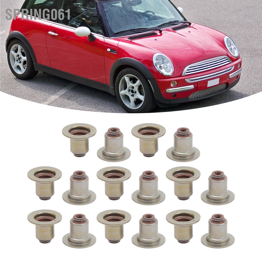 Spring061 16 Chiếc Van Động Cơ Thân Cói Bộ 11340029571 Chống Rò Rỉ Cấu Trúc Nhỏ Gọn Thay Thế Cho Cooper 2002 Đến 2008