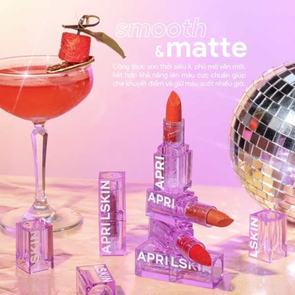 (DATE 19/04/2024) Son Thỏi Lì Aprilskin Ultra Real Matte Lipstick (3.7g)