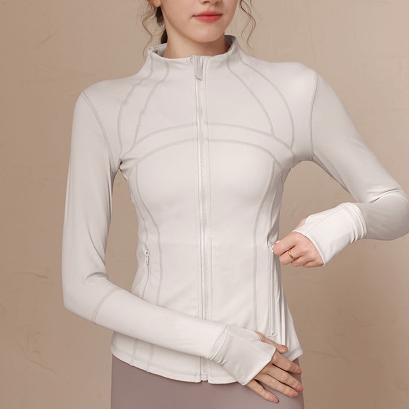 iVery Áo khoác thể thao áo khoác dài tay áo yoga bó SY221006