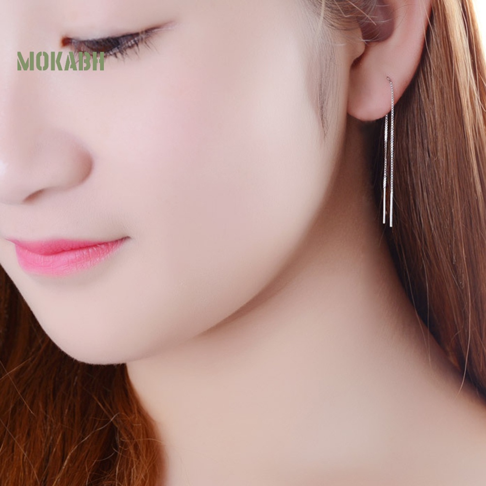 1 Bông Tai Dây Xích Dáng Dài Thời Trang Cho Nữ