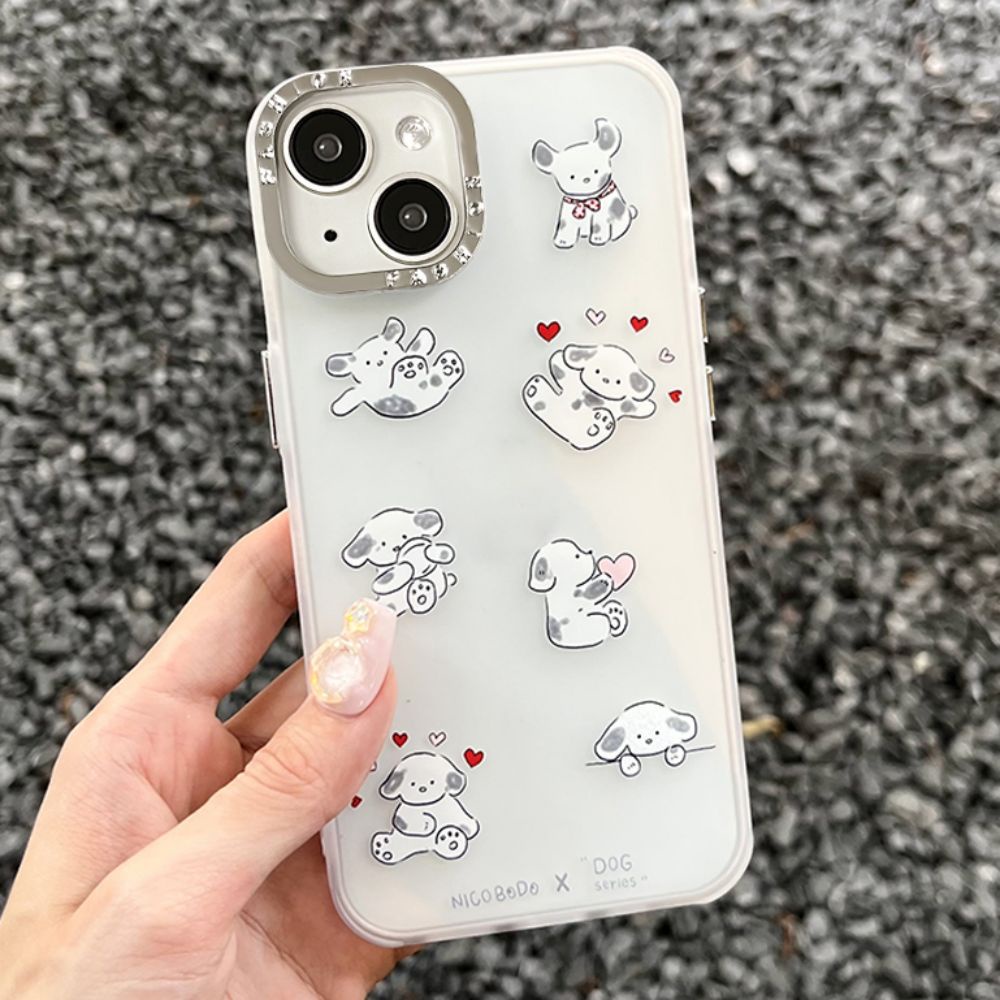 Ốp Điện Thoại Chống Sốc Họa Tiết Chú Chó Hoạt Hình Cho Iphone 11 14 13 12 Pro Max Xr Xs Max 7 8 Plus