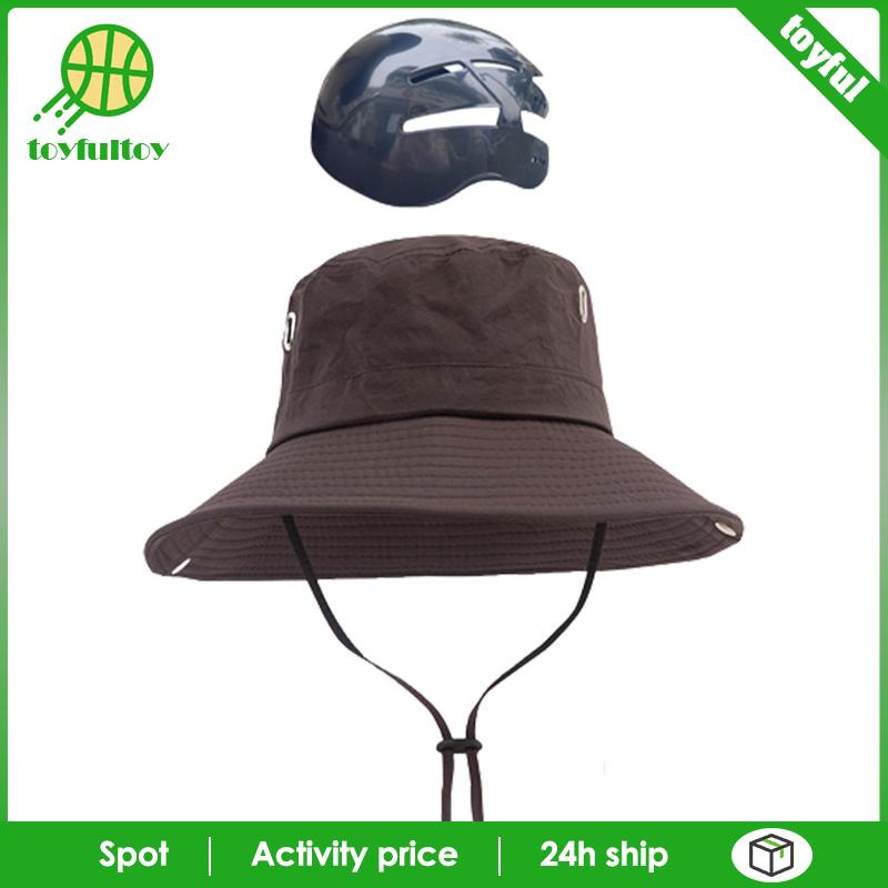 Mũ Bucket Vành Rộng Có Dây Gấp Gọn Tiện Dụng Cho Hoạt Động Ngoài Trời