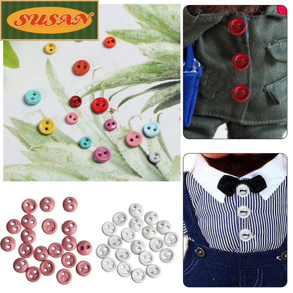 Set 20 / 40 Nút Tròn Nhiều Màu Sắc Xinh Xắn Dành Cho Búp Bê