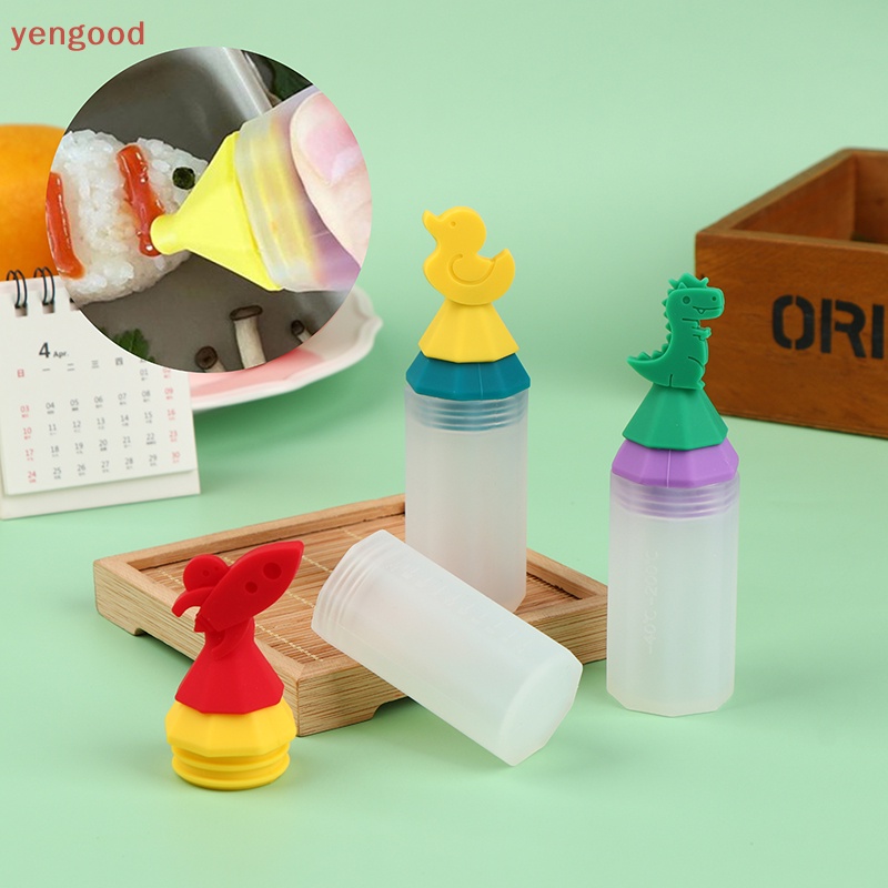 Bình Đựng Nước Sốt 20ML Mini Bằng Silicon Họa Tiết Hoạt Hình Dễ Thương Tiện Dụng Mang Theo