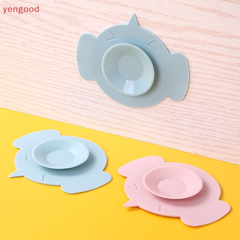 (YGD) Cốc Silicon Hai Mặt Cố Định Chống Cắt Có Giác Hút Cố Định Bàn Ăn Cho Bé l er