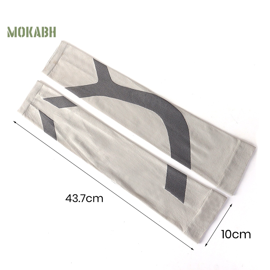 1 Cặp Găng Tay Thể Thao Bằng Vải Lụa Lạnh Mỏng Độ Co Giãn Cao Nhiều Màu Sắc