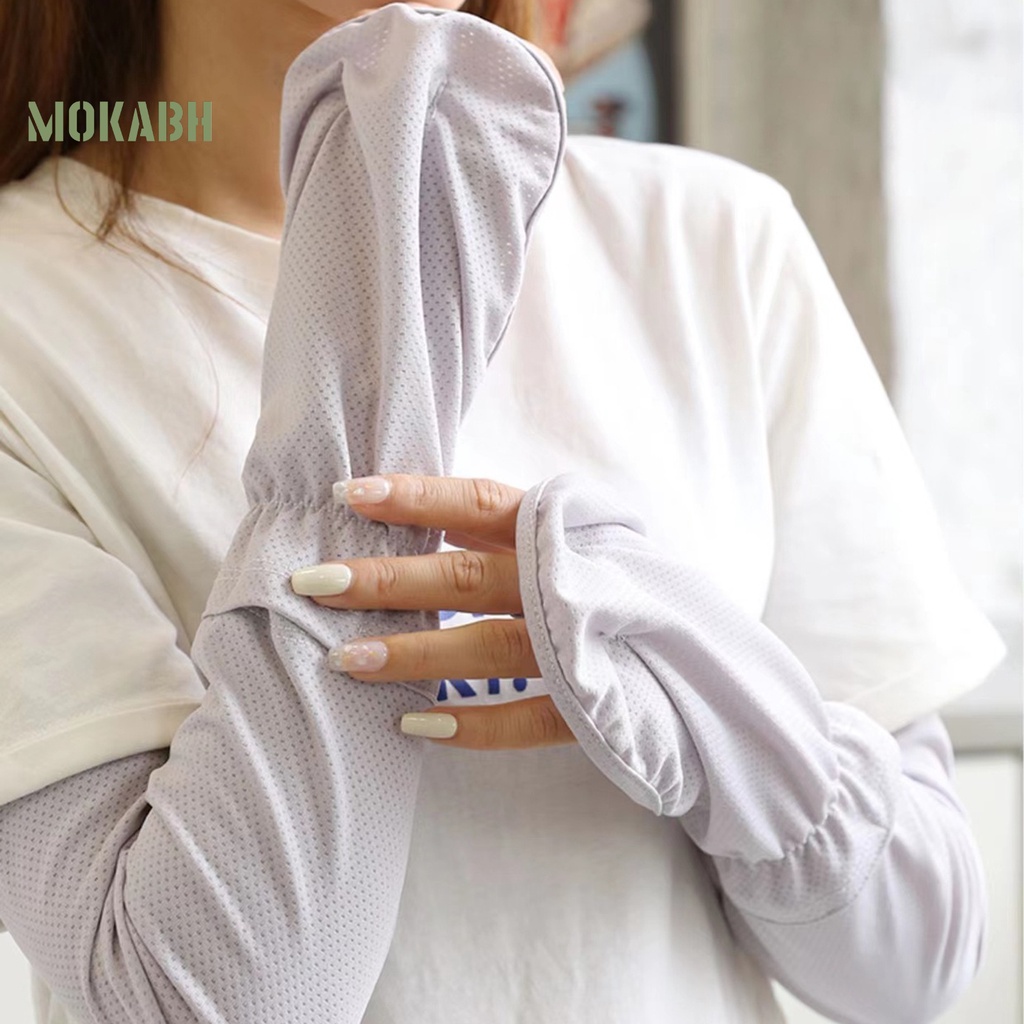 1 Cặp Găng Tay Chống Nắng Siêu Mỏng Dùng Khi Đạp Xe Mùa Hè