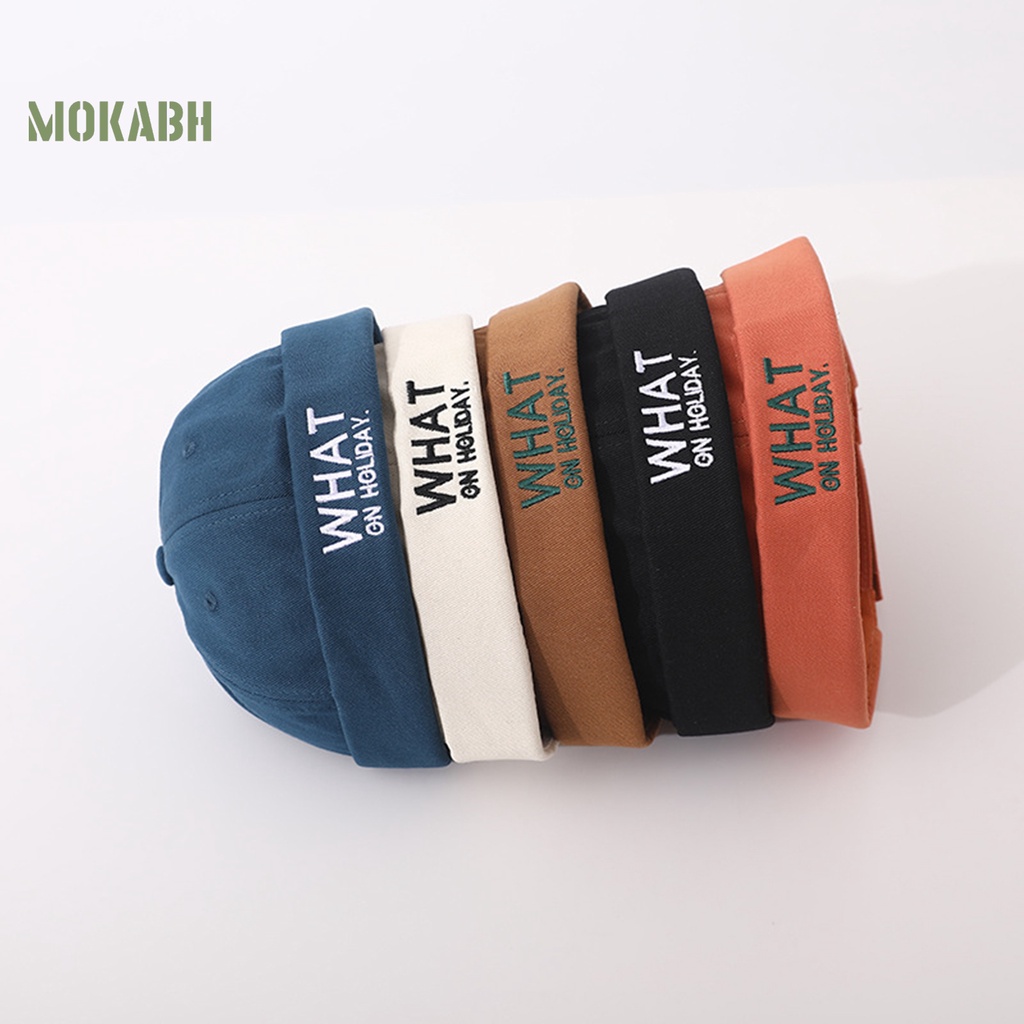 Mũ Thủy Thủ Chống Nắng Thoáng Khí Không Vành Thêu Chữ Cho Bé Trai