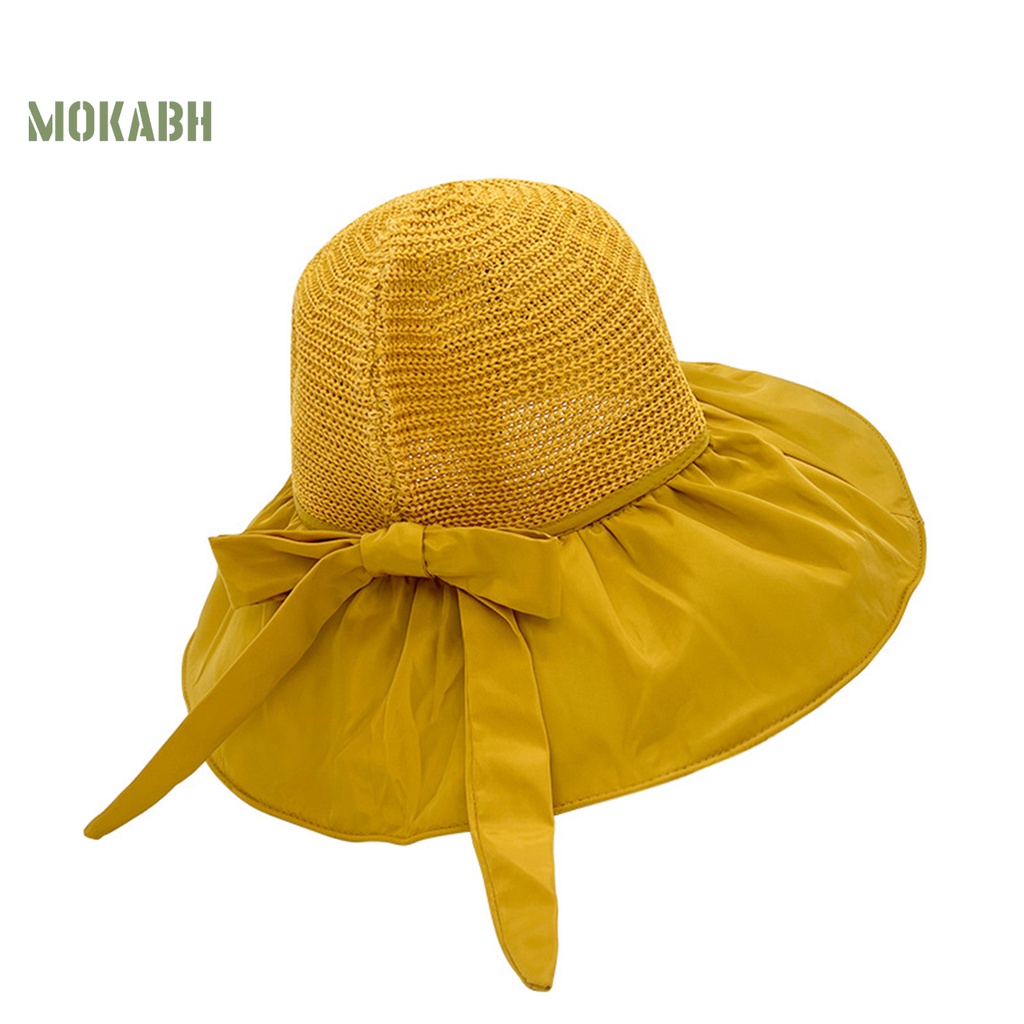 Nón Tai Bèo Vành Rộng Chống Tia UV Thoáng Khí Thời Trang Mùa Hè Cho Nữ