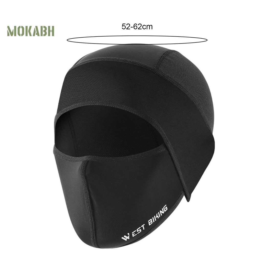 [Mok Abh] Mũ Bảo Hiểm Xe Đạp / Xe Máy Bằng Vải Thun Lạnh Thoáng Khí Thấm Hút Mồ Hôi Nhanh Khô Chống Nắng