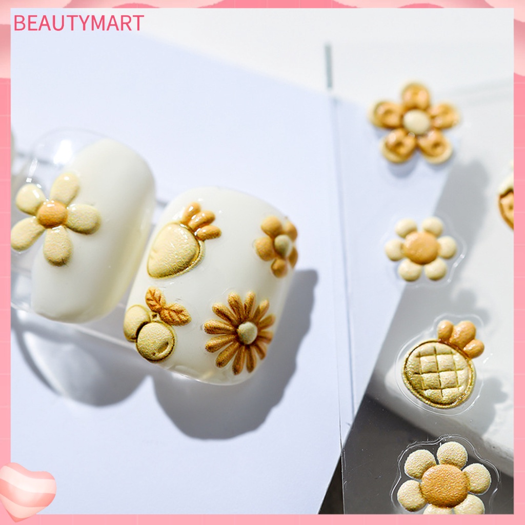 Miếng Dán Trang Trí Móng Tay Tự Dính Chống Thấm Nước Siêu Mỏng Họa Tiết Hoa Tinh Tế