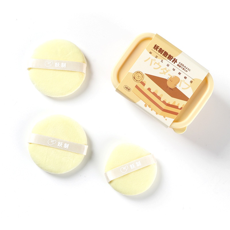 Mút Trang Điểm YAOZHI Mút Tán Kem BB Dạng Air Cushion Hình Quả Trứng / Nấm / Lòng Đỏ Không Phai