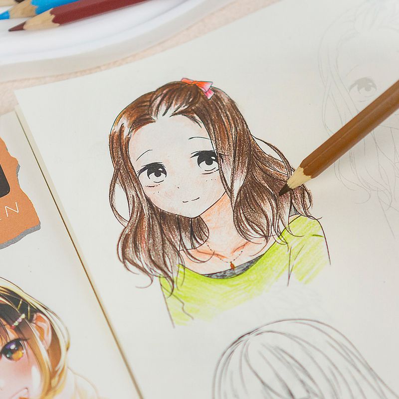 Jh Hàng Có Sẵn Sách Tập Vẽ Phác Thảo Nhân Vật Truyện Tranh Anime Có Thể Depicting Fundraising Có Thể Nhuộm Màu Nghệ Thuật Tạm Thời