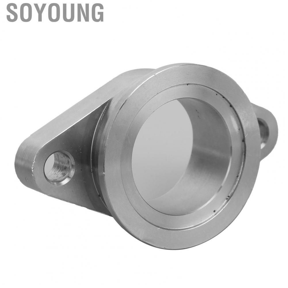 Soyoung Car V Band Flange  2 Bolts Turbo Adapter Stainless Steel Lightweight for Most 38mm Wastegate