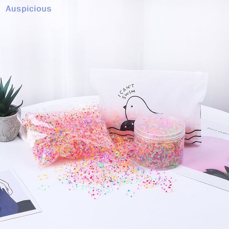 Set 1000 Dây Thun Cột Tóc Không Đau Dùng Một Lần Cho Bé Gái