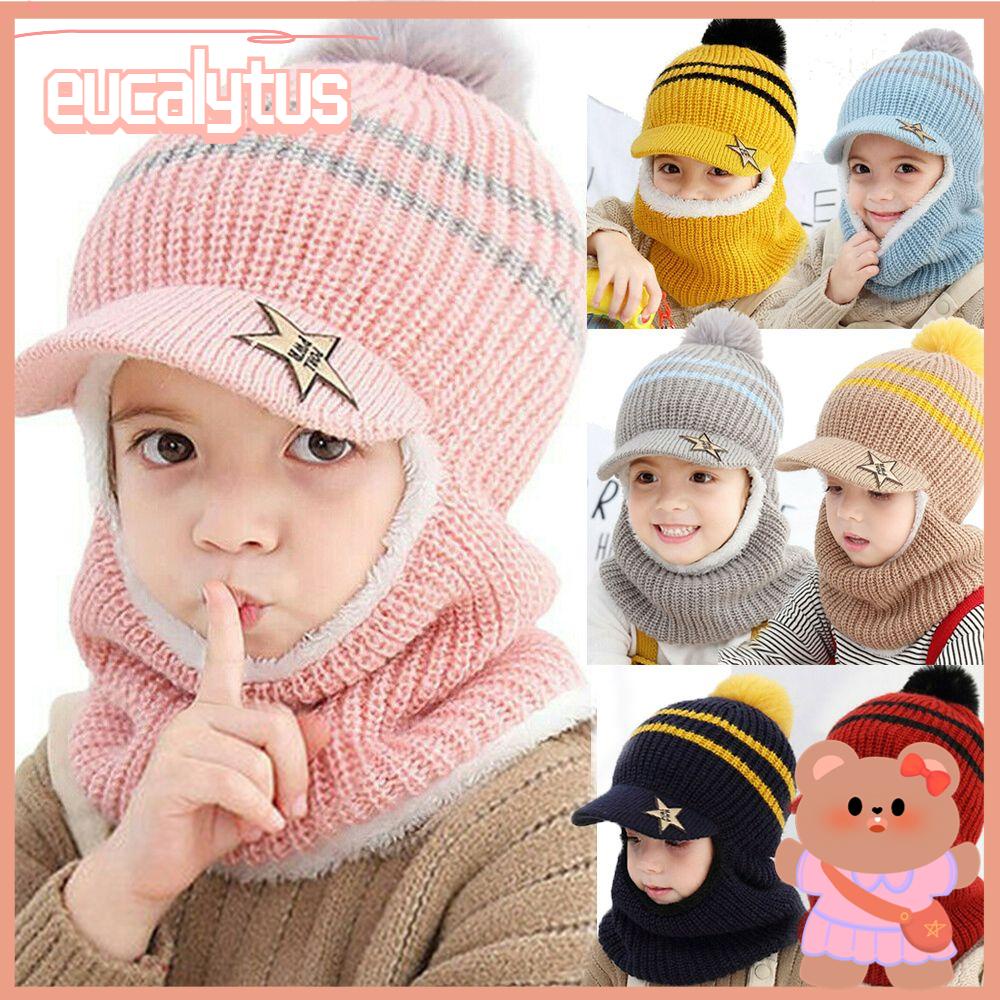 Eutus Mũ Che Mặt Nạ Balaclava Có Mũ Trùm Tai Bảo Vệ Cho Bé Trai / Bé Gái