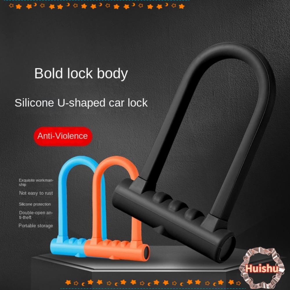 Khóa Xe Đạp Bằng Thép Và Silicone An Toàn Tiện Dụng