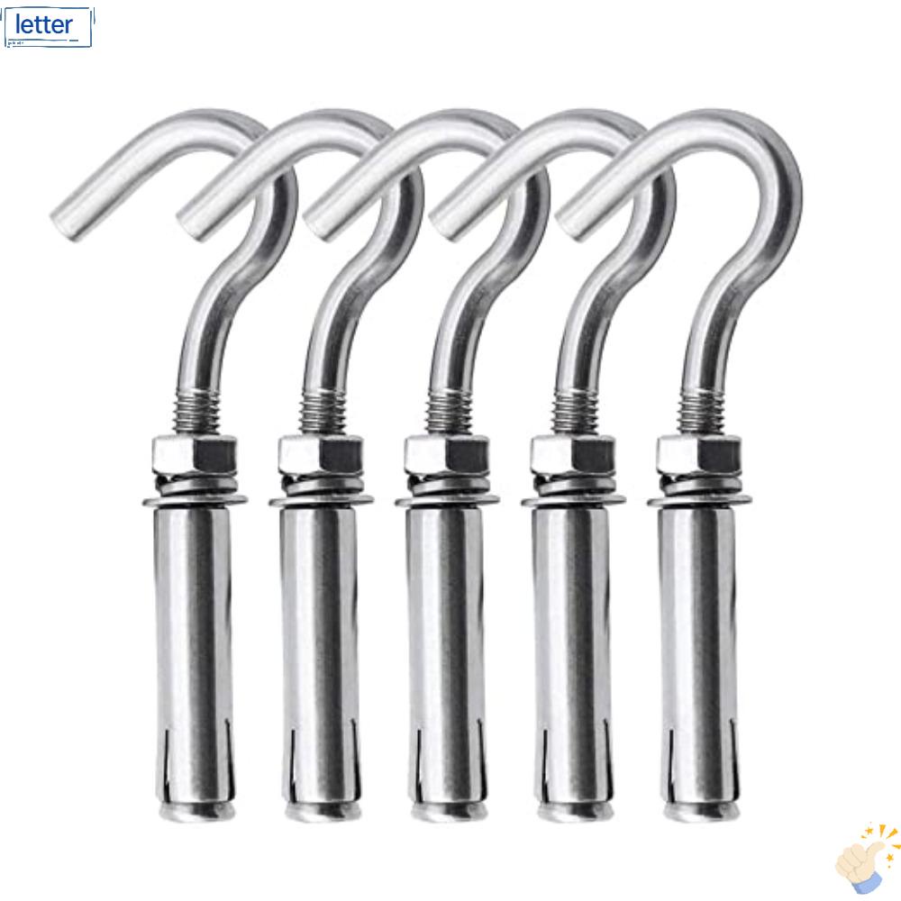 Set 5 Móc Treo Tường Bằng Thép Không Gỉ Chất Lượng Cao