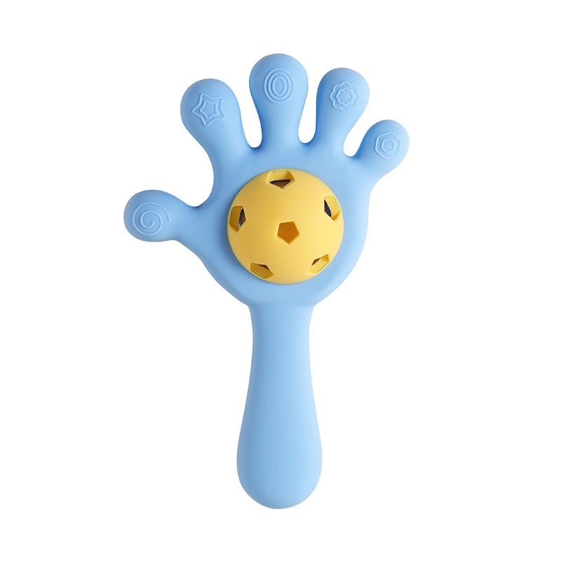 Silicone Lục Lạc Đồ Chơi Bằng Silicon Hình Bàn Tay Cho Bé