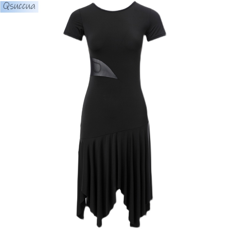 Đầm Khiêu Vũ Latin Dáng Ôm Vạt Lệch Thời Trang Dành Cho Nữ