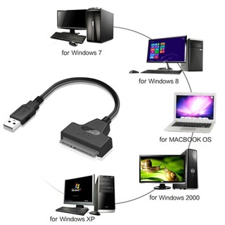 Cable Adapter Sata To Usb 2.0/Type C 22Pin Solid State Mechanical Mobile Hard Disk For 2.5 Inch Ssd Drives [Q/2]
