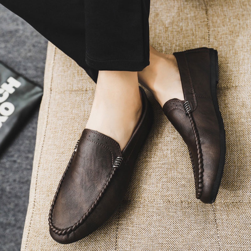 Giày Lười Da Thời Trang Dành Cho Nam, Có 122 Mẫu