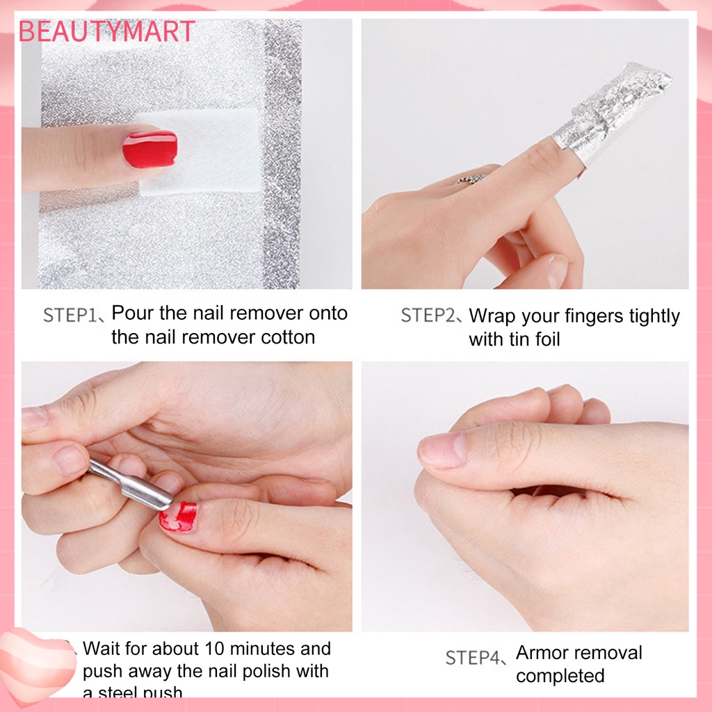 Bộ 100 Giấy Tẩy Sơn Móng Tay Không Gây Kích Ứng Thân Thiện Với Môi Trường